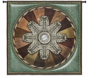 Lizard Mirror | 45" x 45" | Tapestry Wall Decor