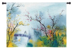 Lovers at Chi Tou by Chi Wen | Asian Inspired Wall Tapestry | 38 x 53