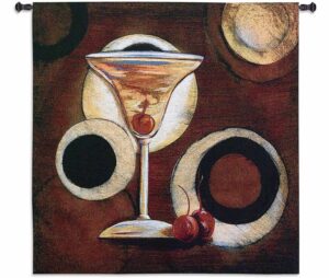 Manhattan Cocktail | 36" x 36" | Wall Tapestry