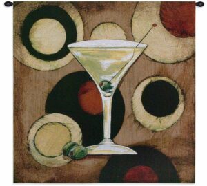 Martini Cocktail | 36" x 36" | Tapestry Wall Decor