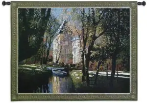 Max Hayslette Chateau D' Annecy | 53" x 40" | Woven Wall Tapestry