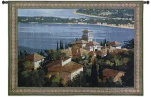 Max Hayslette Garden on the Cote d'Azur | Large Tapestry | 73" x 53"