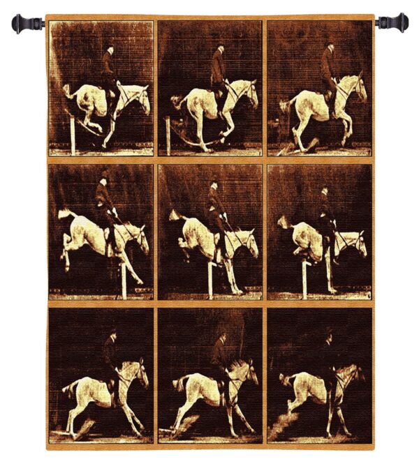 Maybridge Jumping Horse | Equestrian Wall Tapestry | 46 x 53