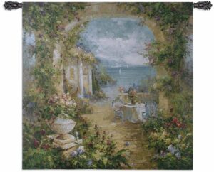 Mediterranean Arches II | 53" x 53" | Woven Tapestry