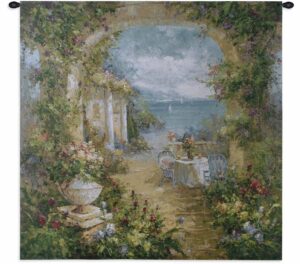 Mediterranean Arches II | 35 x 35 | Woven Tapestry Hanging