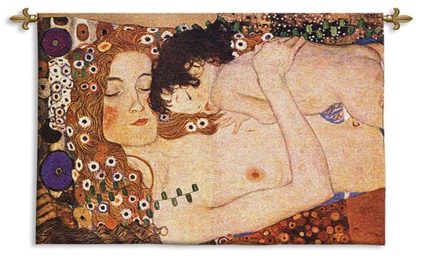 Mother and Child Gustav Klimt | Wall Art Tapestry | 37 x 26