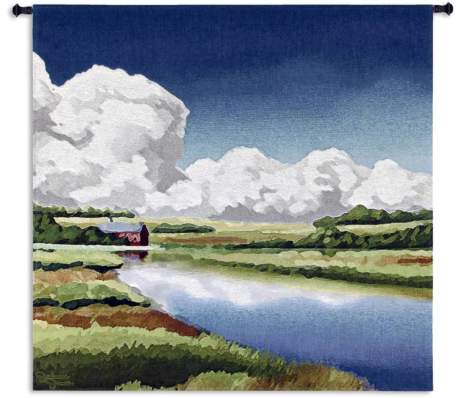 Norfolk Broads | 31 x 31 | Woven Tapestry Hanging