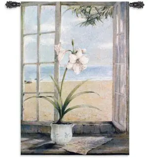 Ocean Amaryllis | 38" x 53" | Wall Tapestry
