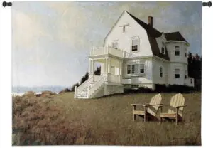 Oceanfront View | 40 x 53 | Woven Tapestry