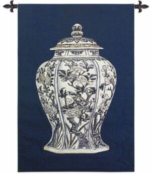 Oriental Blue II | 38" x 53" | Tapestry Wall Decor