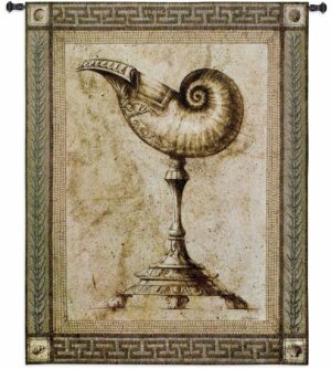Ornamentum Umblicate Nautilus | 42" x 53" | Woven Wall Tapestry