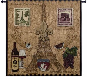 Paris With Love | 53 x 53 | Woven Tapestry