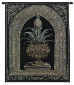 Pineapple Urn | Traditional Wall Tapestry | 34 x 26