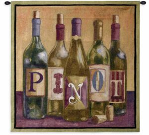 Pinot (Wine) | 35" x 36" | Tapestry Wall Decor