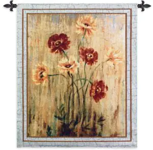 Poppy Serenade by Liz Jardine | 35" x 45" | Tapestry Wall Decor