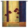 Poppy Tile I | Large Contemporary Tapestry Wall Hanging | 53 x 53