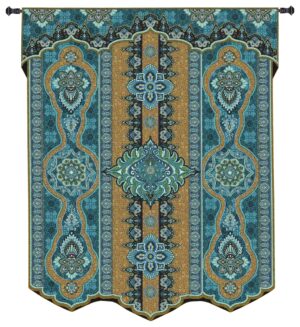 Prema Lupine | Blue Tapestry Wall Hanging | 60 x 53