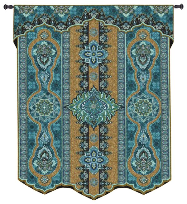 Prema Lupine | Blue Tapestry Wall Hanging | 60 x 53