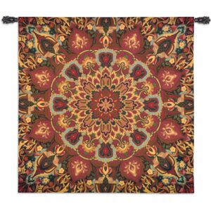 Rangoli Caramel | Motif Wall Tapestry | 53 x 53