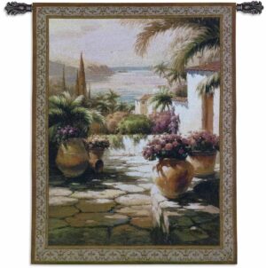 Roberto Lombardi's Courtyard View I | 38" x 53" | Tapestry