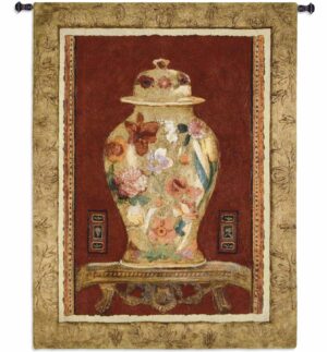 Romantic Urn I | 44 x 34 | Woven Hanging Tapestry