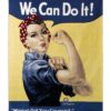 Rosie the Riveter | Retro Woven Art Tapestry | 53 x 38