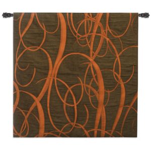 Serif Copper | Woven Art Tapestry | 52 x 52