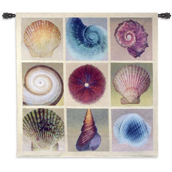 Shell Collection | Large Coastal Tapestry | 52 x 52
