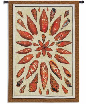 Shells of the Pacific | 40 x 53 | Woven Tapestry Decor