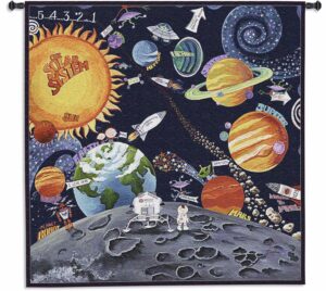 Solar System | 44 x 44 | Kids Room Tapestry Wall Decor