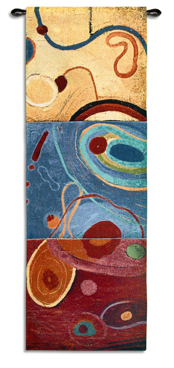 String Theory III | Woven Tapestry Wall Hanging | 49 x 17
