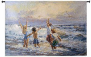 Surf Dancers | 36 x 53 | Woven Hanging Tapestry