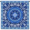 Suzani Celestial Blue White Tapestry Wall Hanging