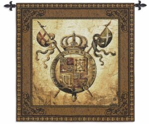 Terra Nova II Old World Crest Tapestry | 44" x 44"