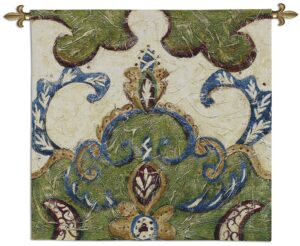 Textured Tapestry I | Woven Motif Tapestry | 31 x 31