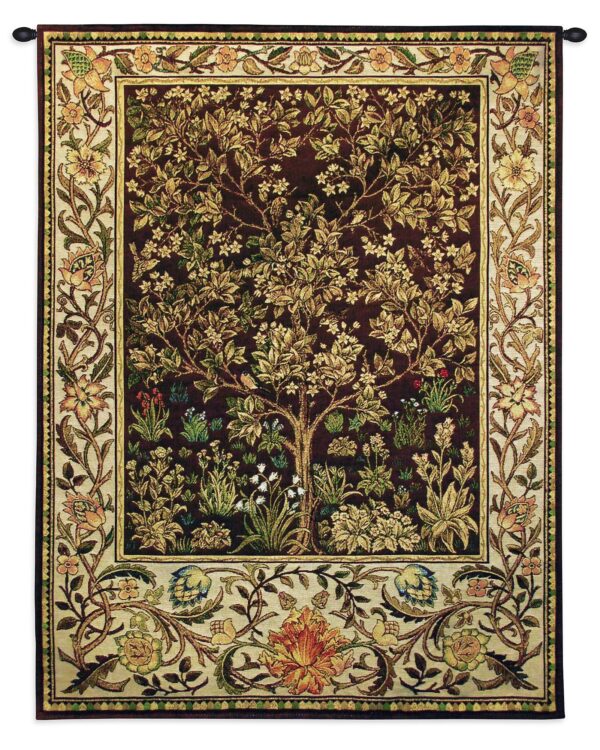 Tree of Life Vintage Wall Tapestry | Umber | Art & Home