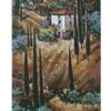 Tuscany Blue | Landscape Wall Tapestry | 53 x 26