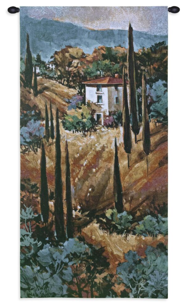 Tuscany Blue | Landscape Wall Tapestry | 53 x 26