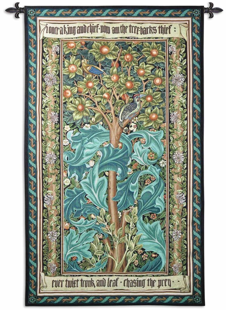 William Morris Woodpecker II Tapestry