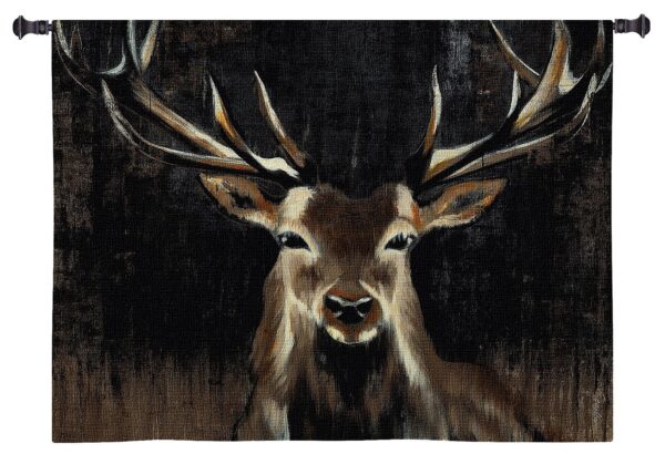 Young Buck | Country & Rustic Wall Tapestry | 45 x 45