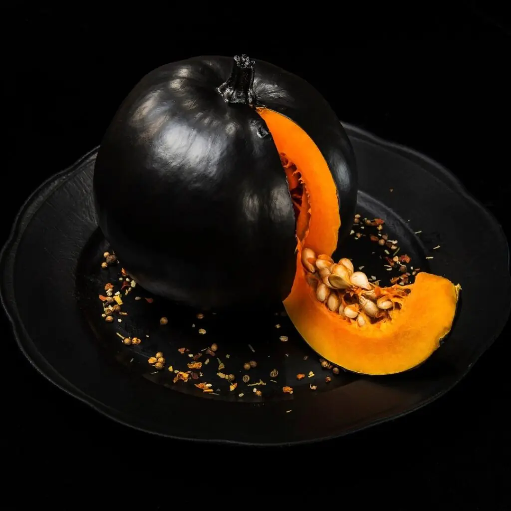 Decorative Black Pumpkin