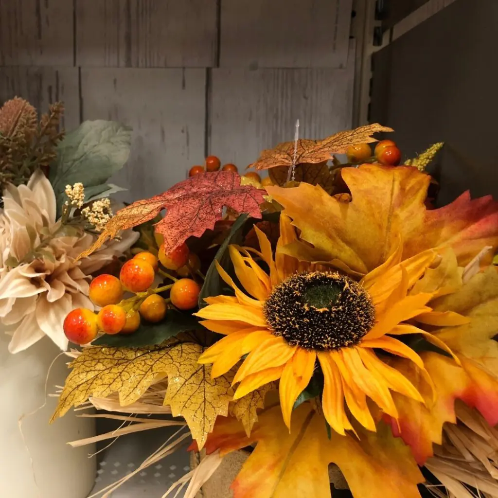 Fall Dried Flower Arrangement