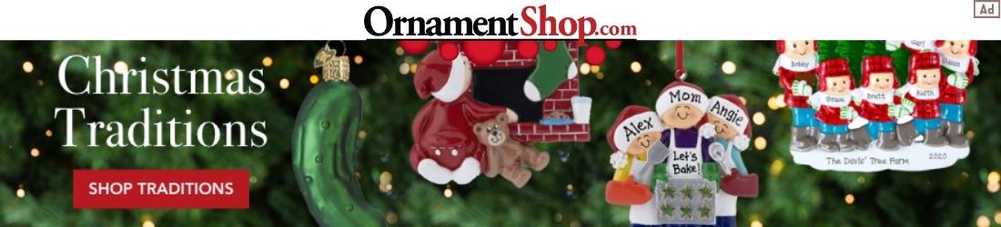 Ornament Shop Christmas Ornaments Ad