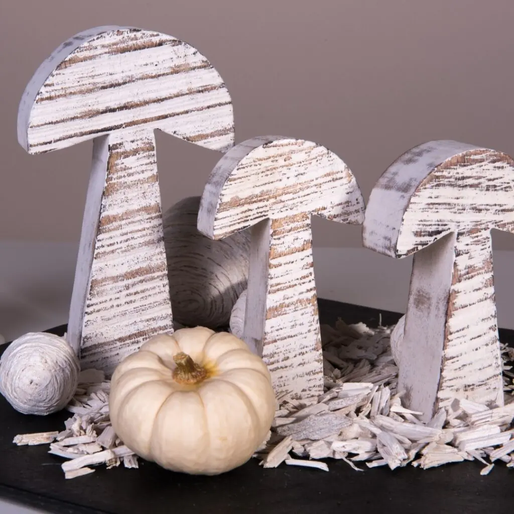 Pumpkins with Wood Mushrooms