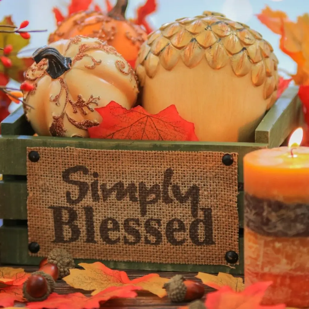 Simply Blessed Fall Decor
