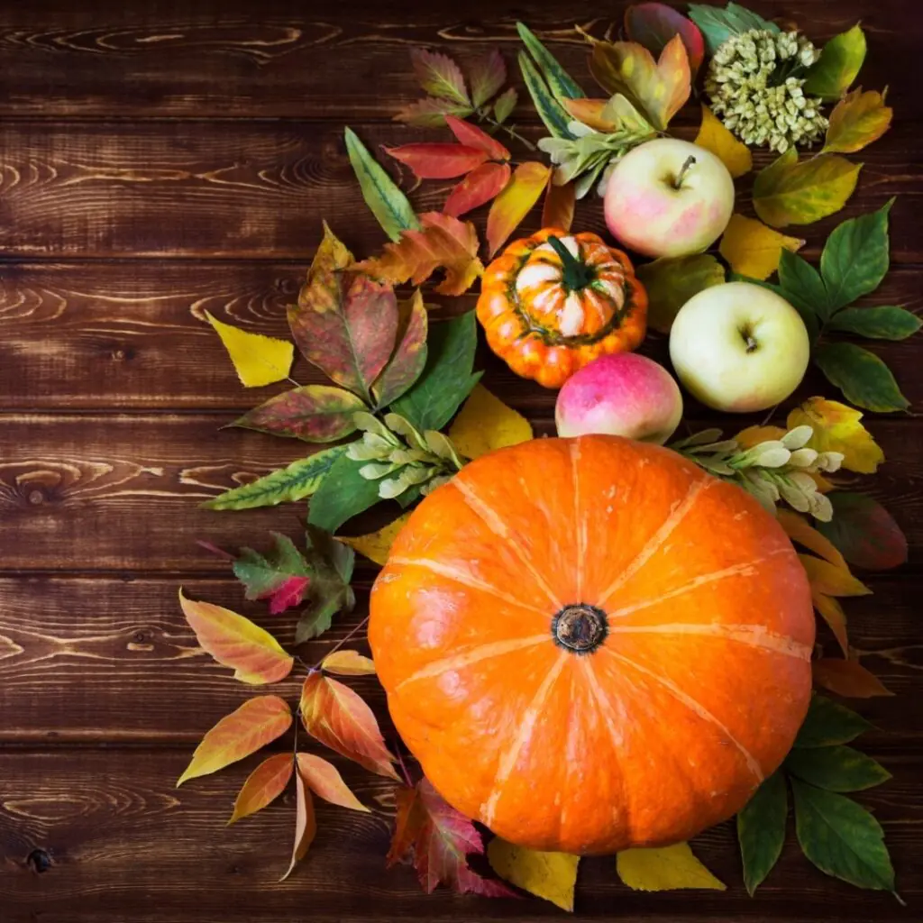 Warm Fall Decor Display