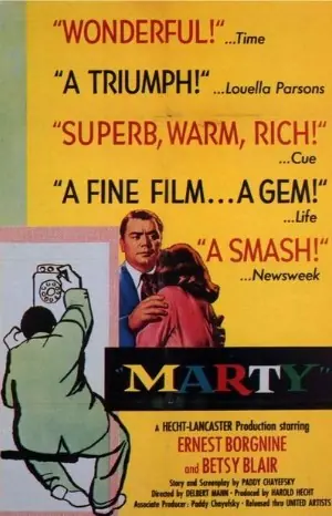 Classic Movie Poster - Marty (1955)