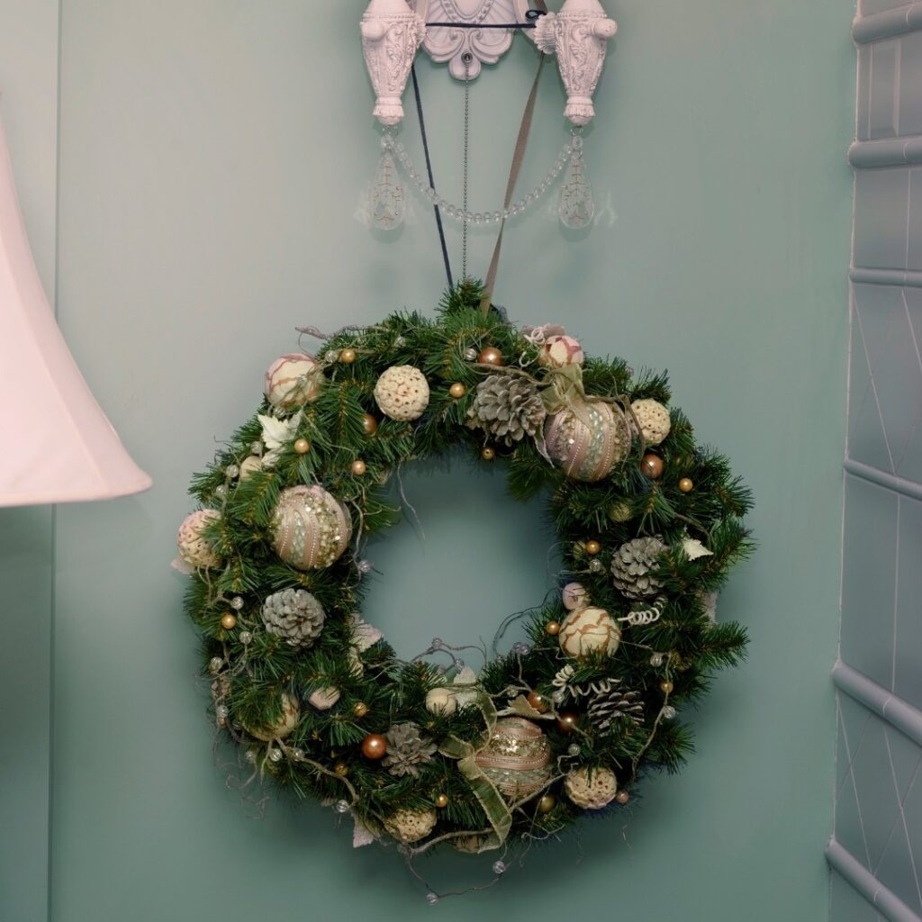 Elegant French Country Christmas Wreath