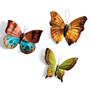 Metal Wall Art Brilliant Butterflies