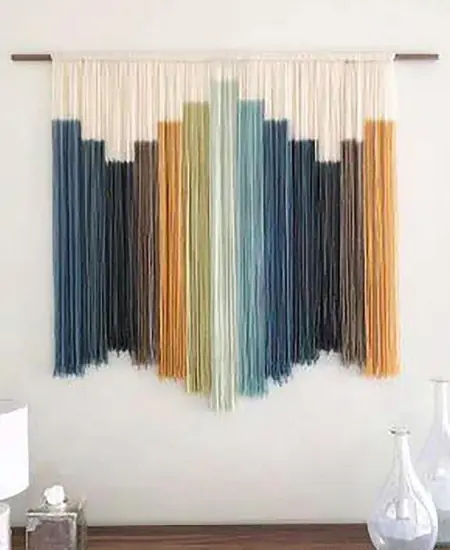 Fabric Wall Hangings - Dyed String